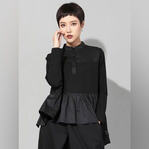 Chic Black Women's Blouse
